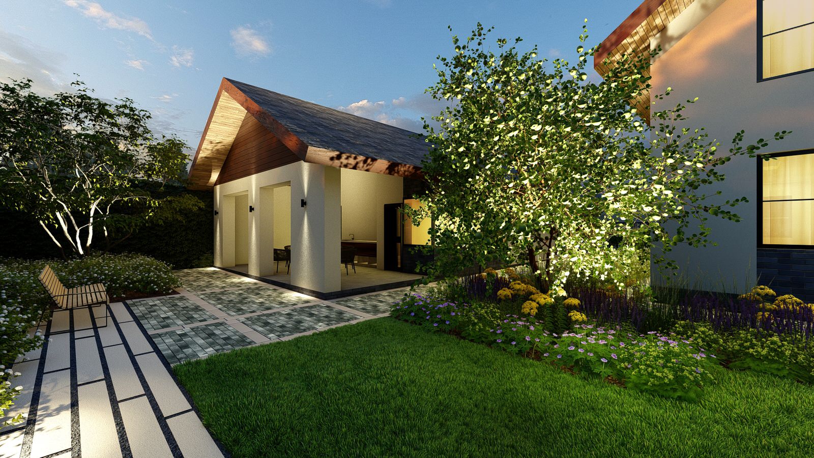 Сад "Geometrium" в КП "Европа"