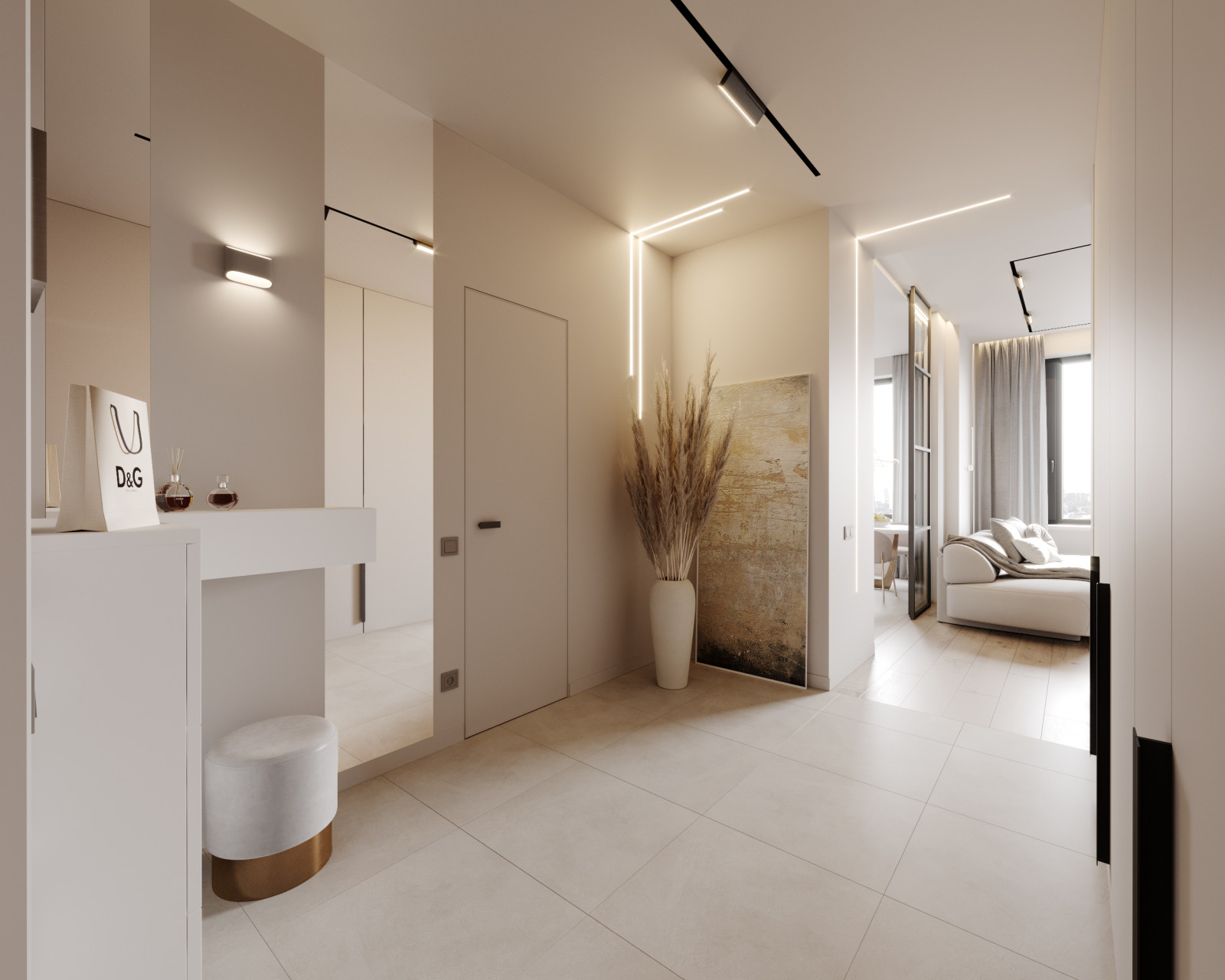 Интерьер прихожей - функциональный минимализм