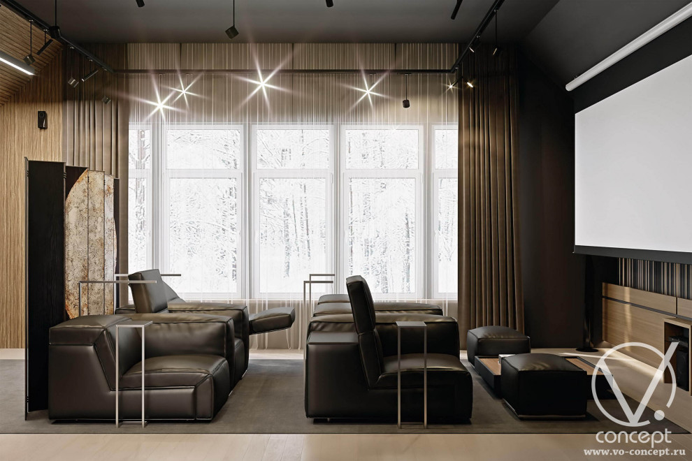 Реконструкция интерьеров дома в подмосковье. 350 м.кв.