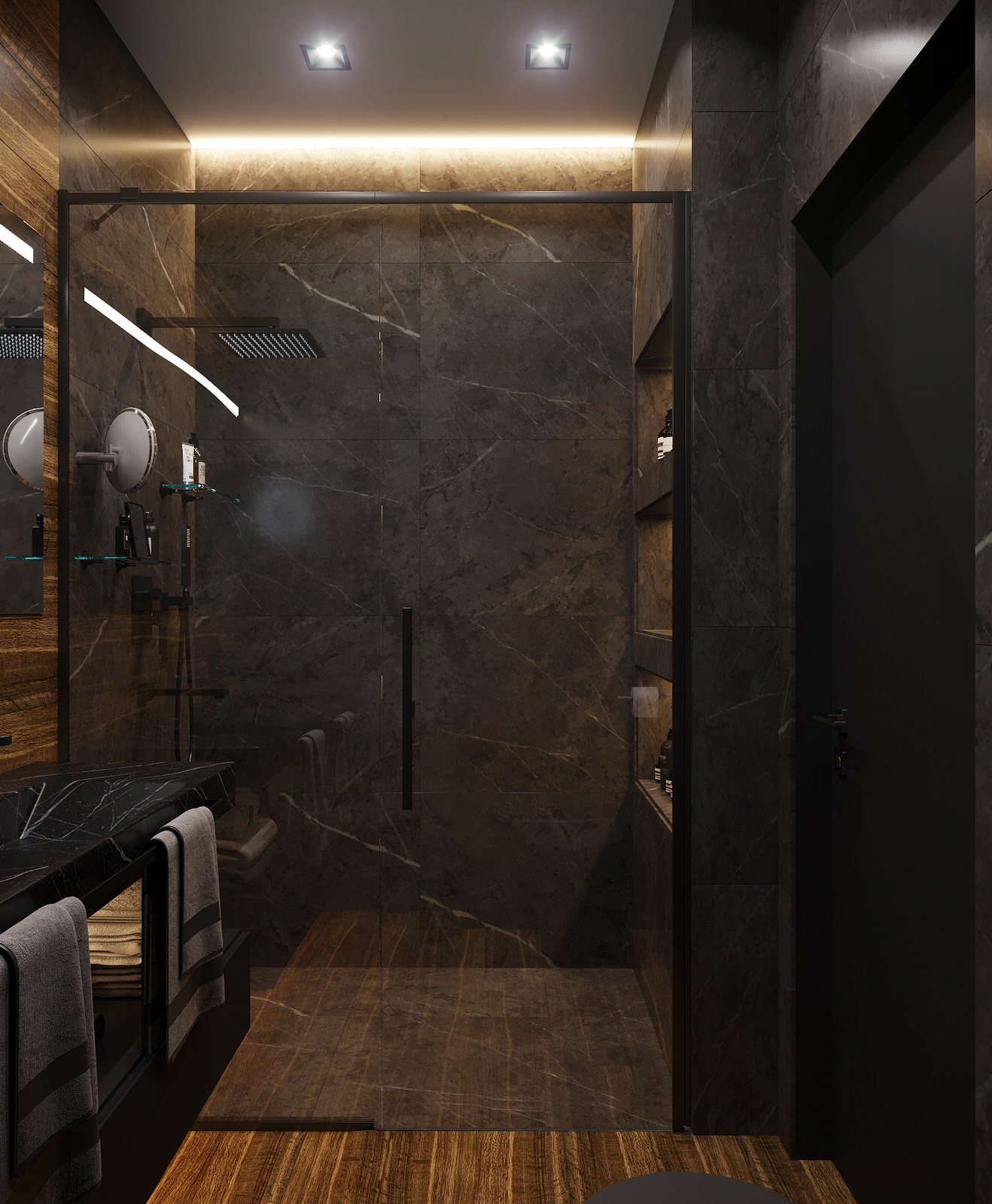 Дизайн трехкомнатной квартиры 65м² для молодой пары в ЖК Европейский квартал