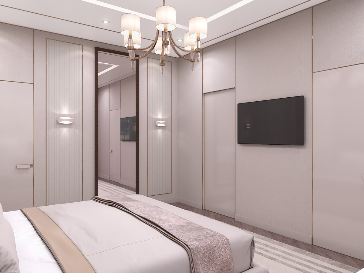 Спальня в коттедже на Кипре.