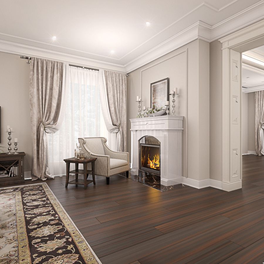 Классический интерьер коттеджа