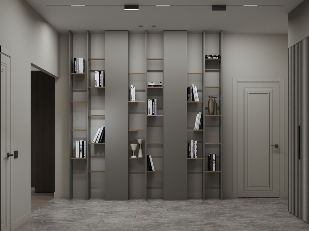 Дизайн-проект 3-комнатной картиры ЖК "Дом на Грота", 102 кв.м, Спб