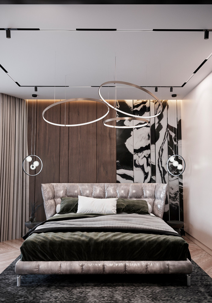 Квартира в современном стиле в древесных тонах