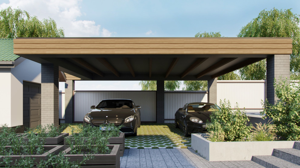 Одноэтажный загородный дом