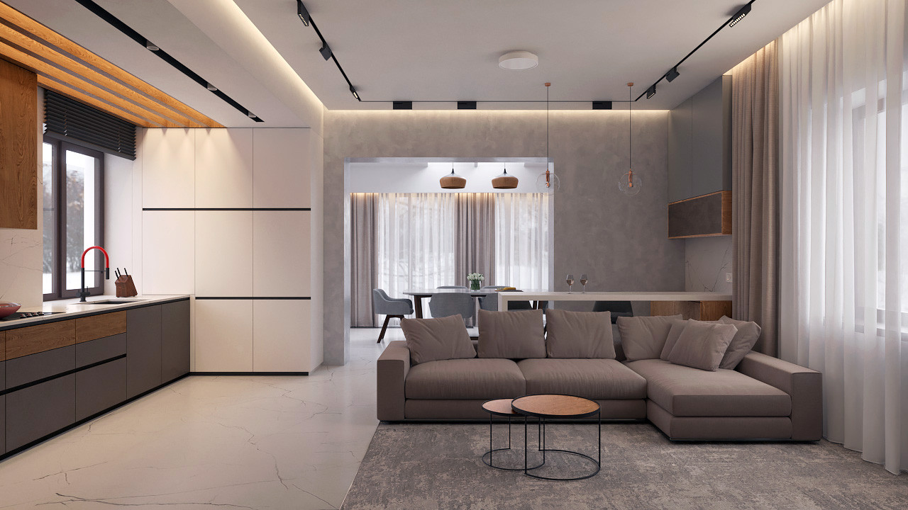 Дизайн проект дома, 88 кв. м, г. Самара, п. Кириллинский