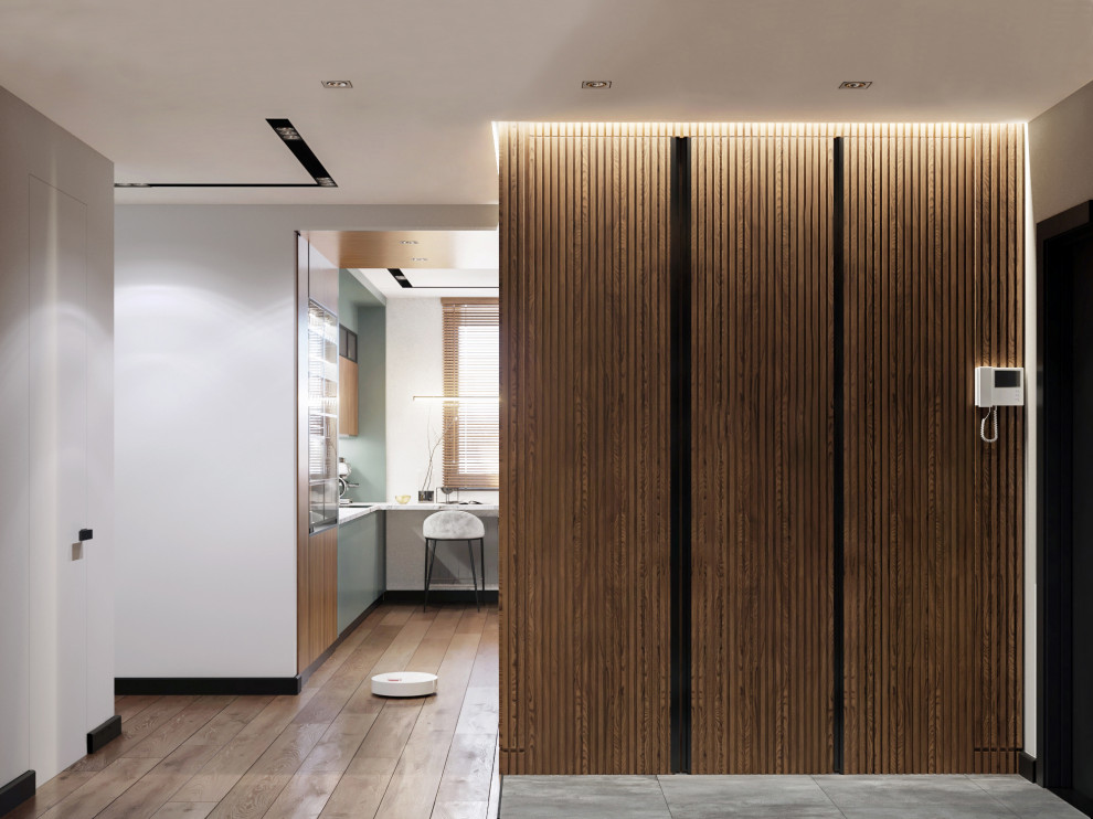 Дизайн проект квартиры 56 м2, Skyline, Казань, 2021г.