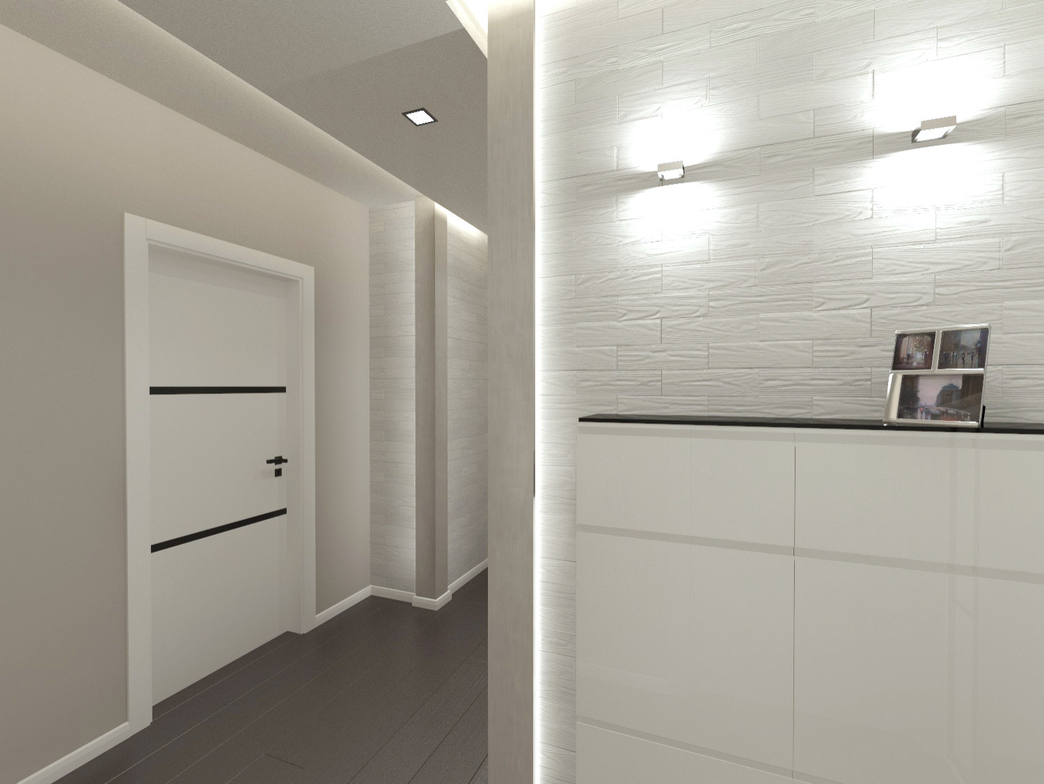 Обложка проекта: Монохромная квартира в типовом доме