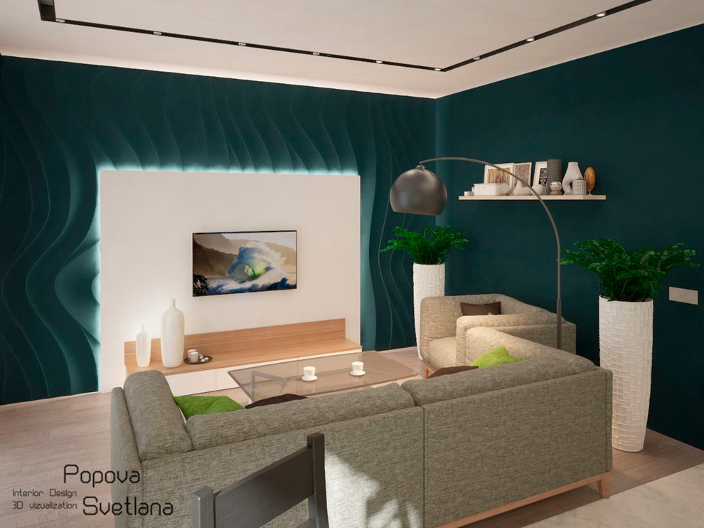 Дизайн гостиной в таунхаусе