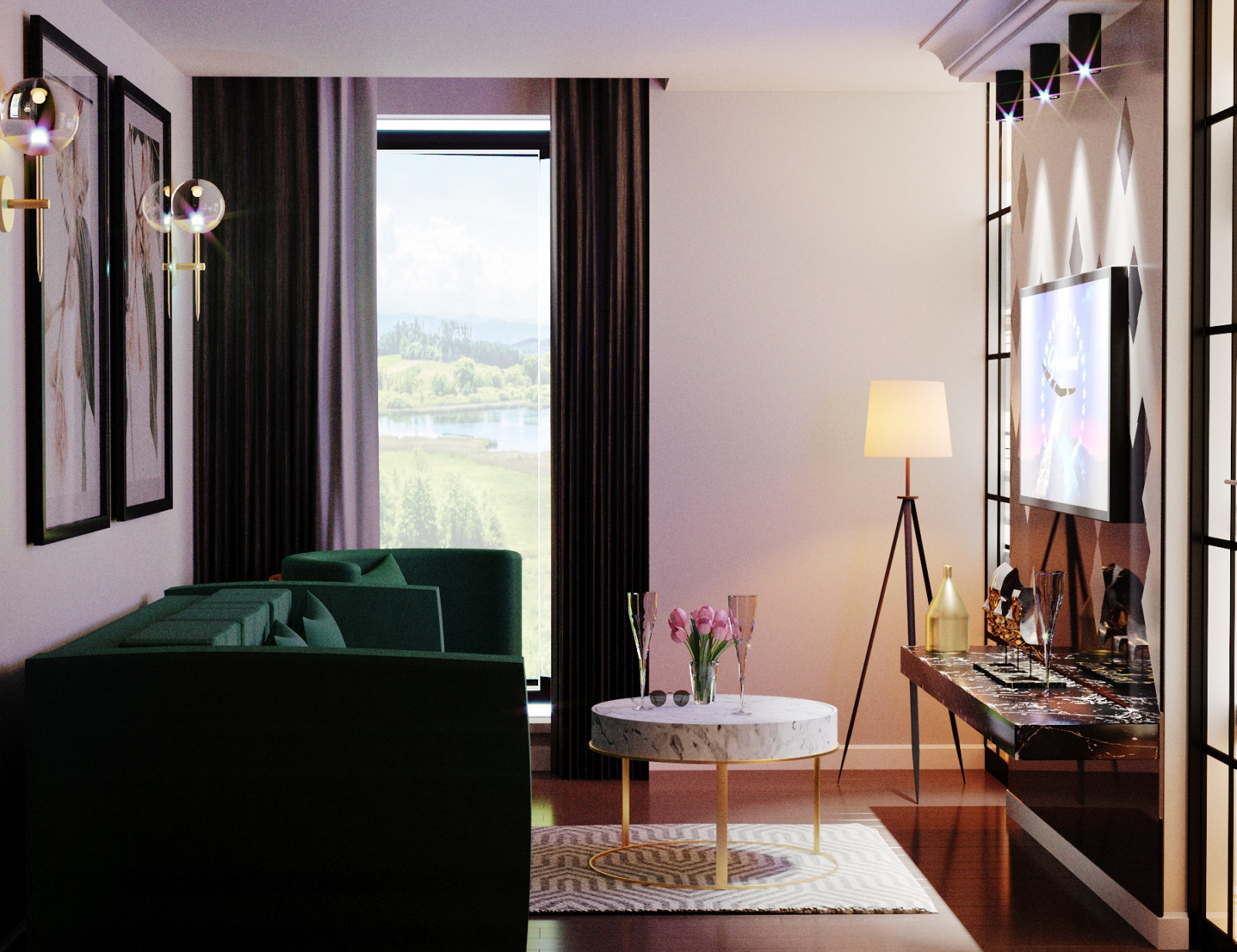 Гостиная зона