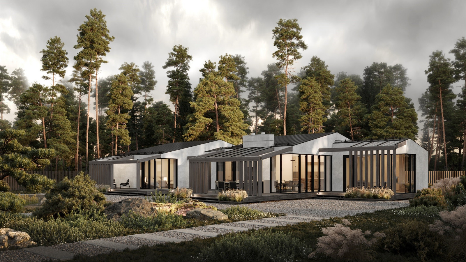 Обложка проекта: Проект одноэтажного дома в Репино