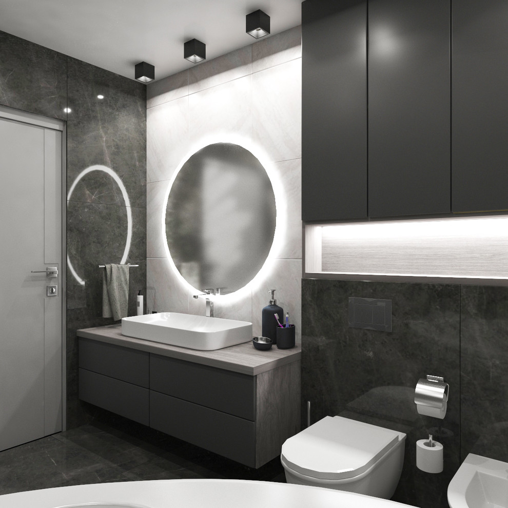 Дизайн интерьера трехкомнатной квартиры 115 м2 (Санкт-Петербург) ванная комната