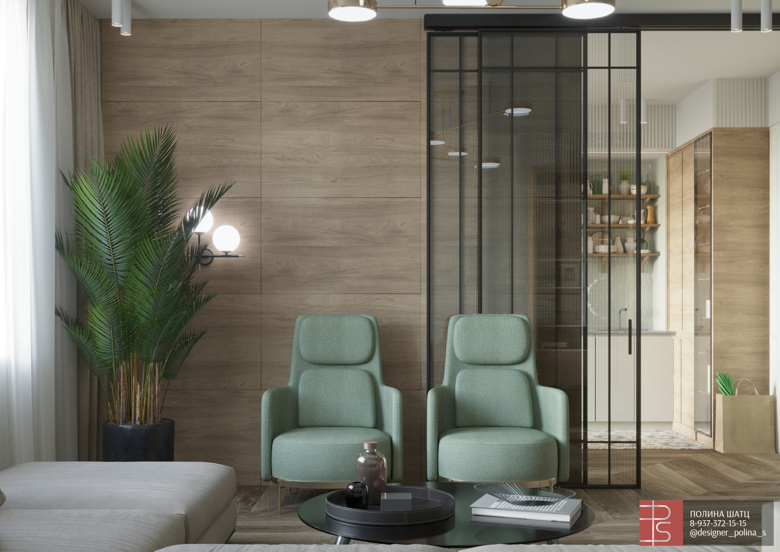 Квартира с 3м потолками для семьи из 4 человек