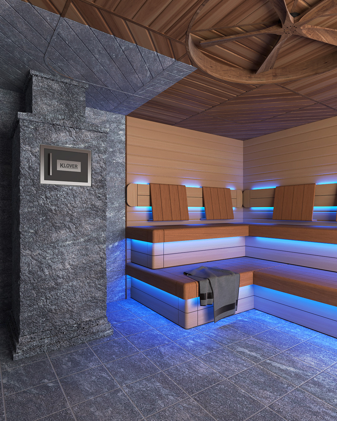 Дизайн-проект сауны с панорамным окном