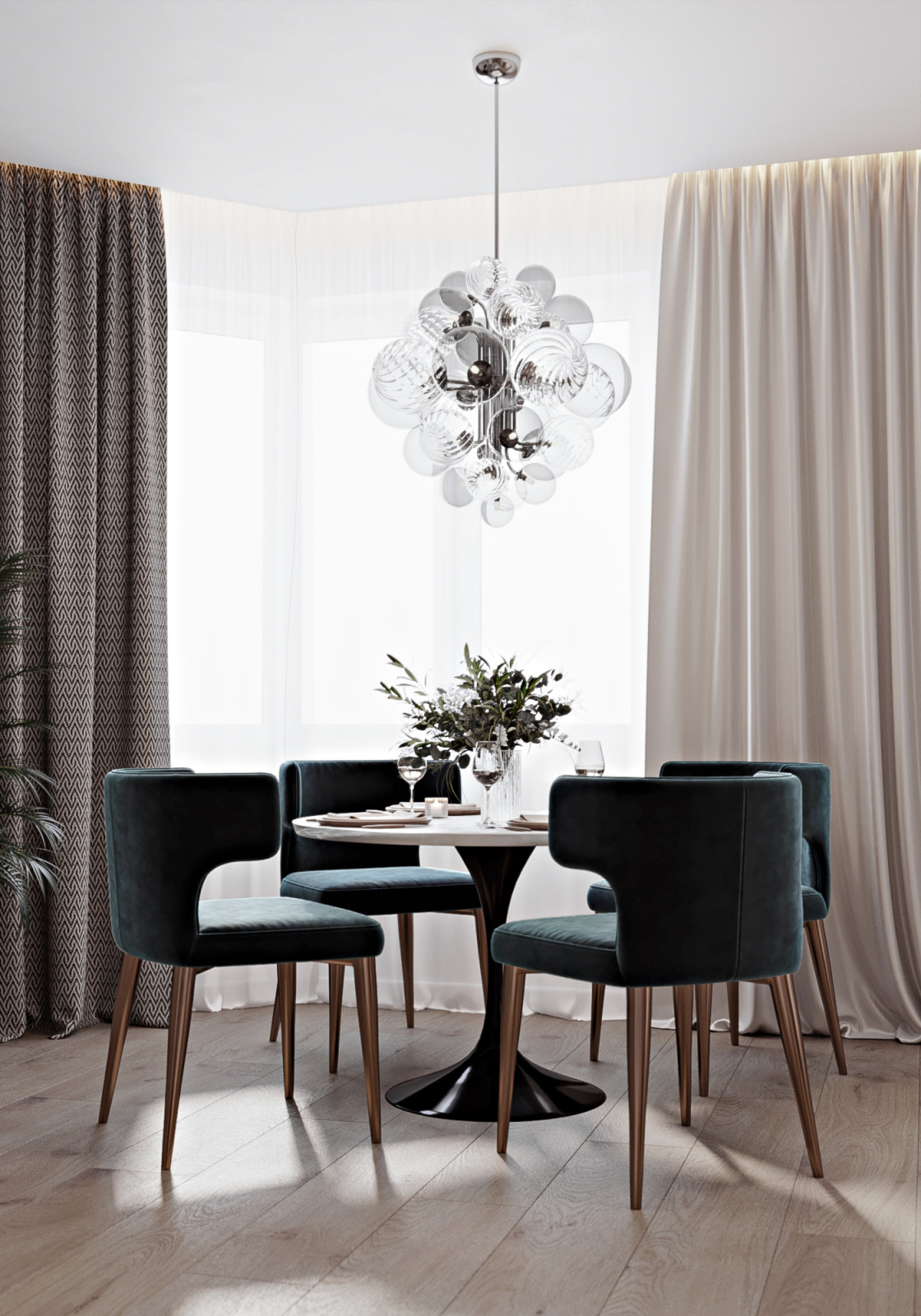 Дизайн проект кухни-гостиной ЖК Лазурный г. Воронеж