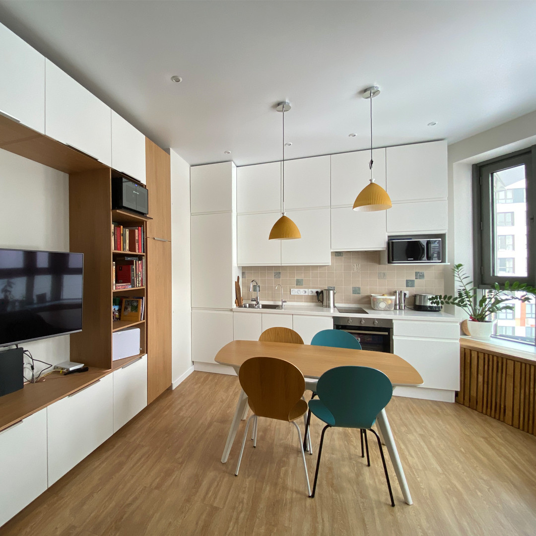 Обложка проекта: Трехкомнатная квартира-студия в ЖК "РИВЕР-ПАРК" г.Москва