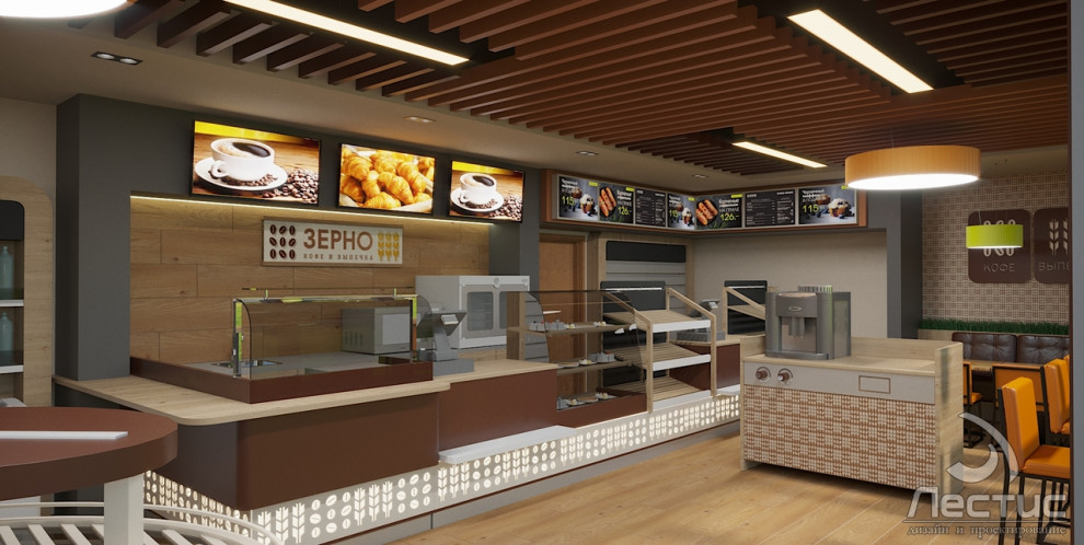 Обложка проекта: Дизайн интерьера  магазина заправочной станции сети РосНефть