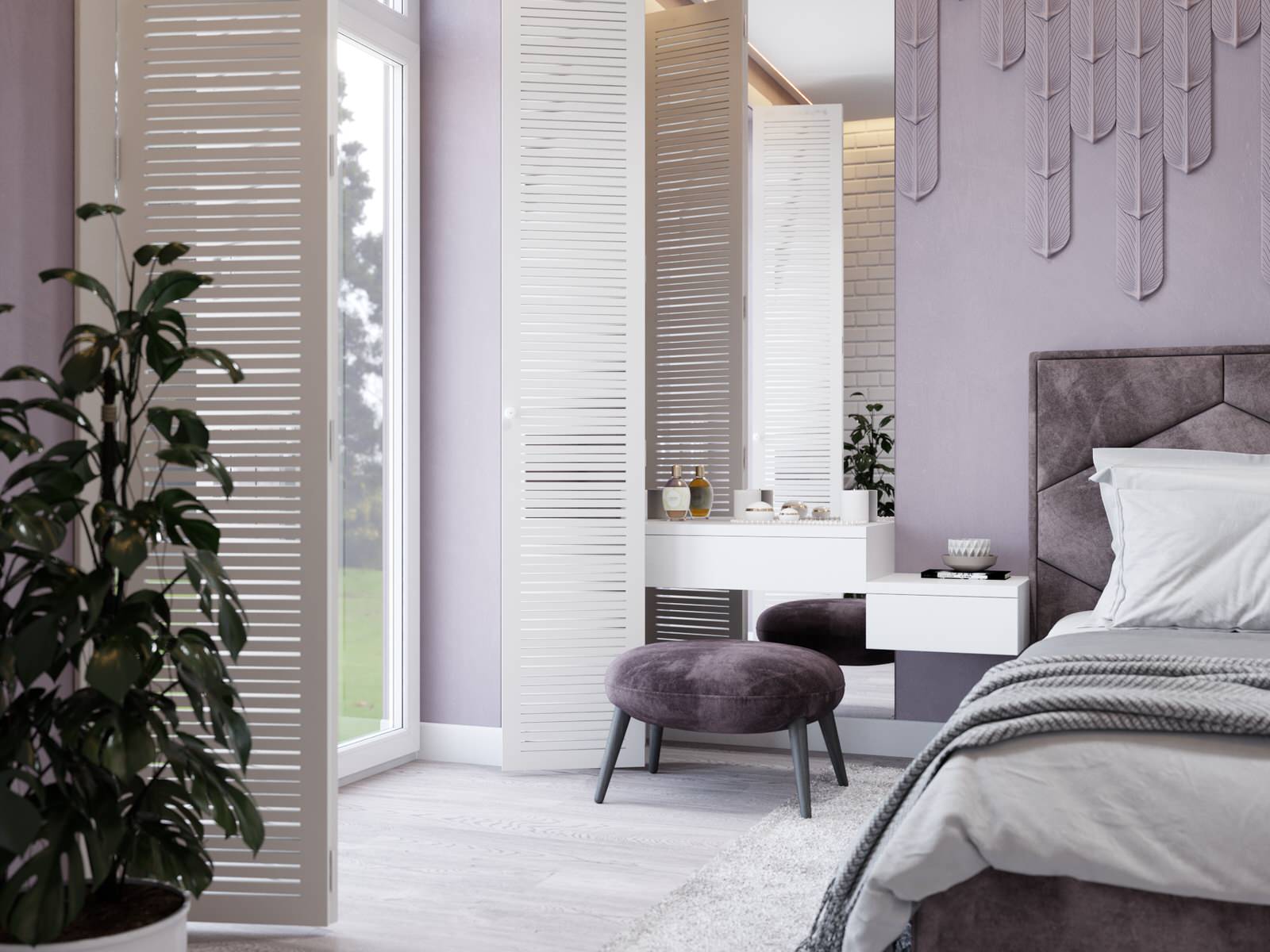 Припыленные оттенки.