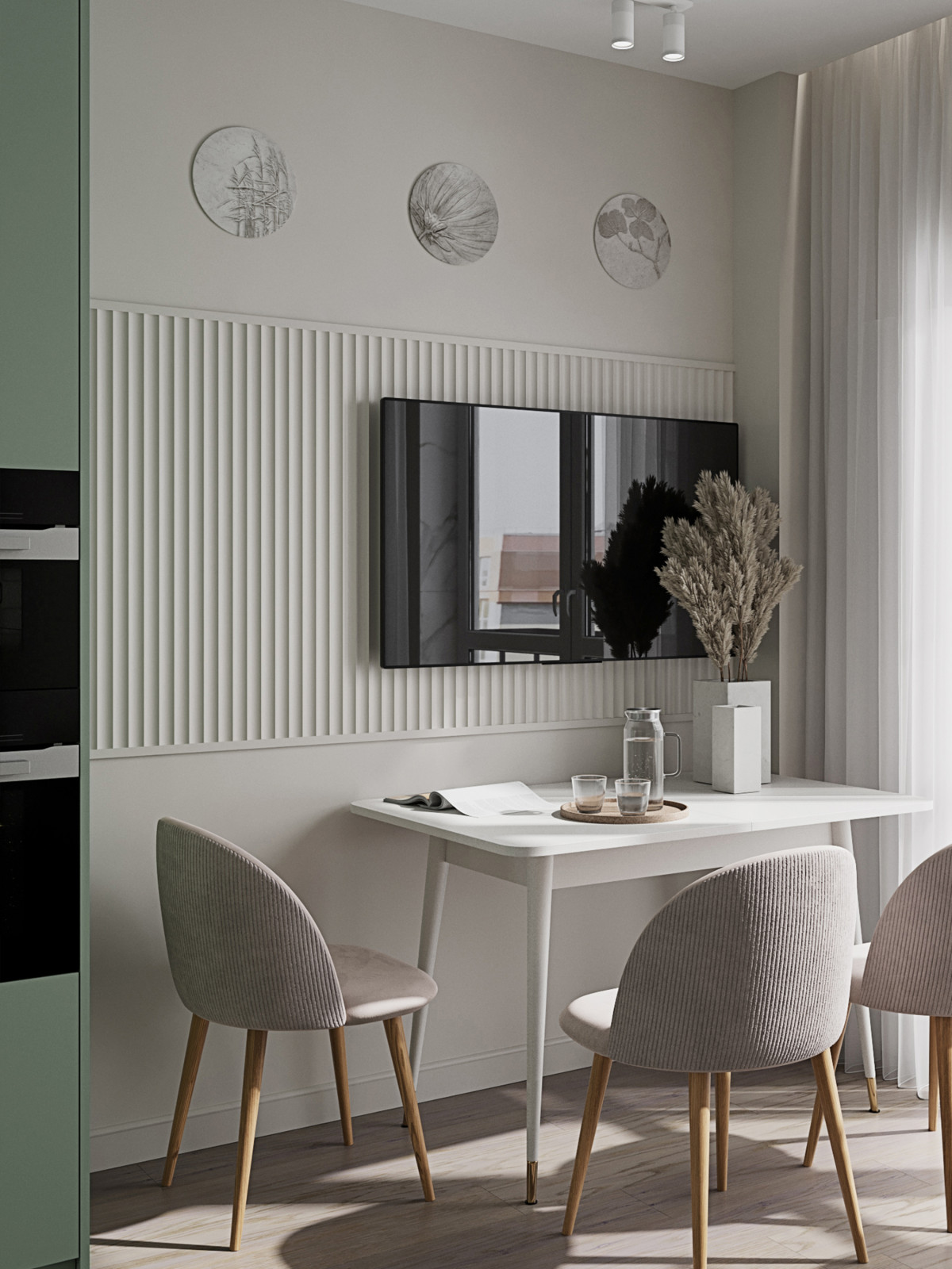 Яркие акценты в двухкомнатной квартире в Красногорске