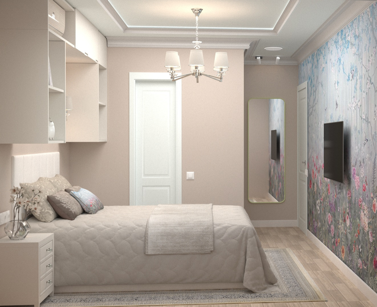 3D визуализация спальни 2