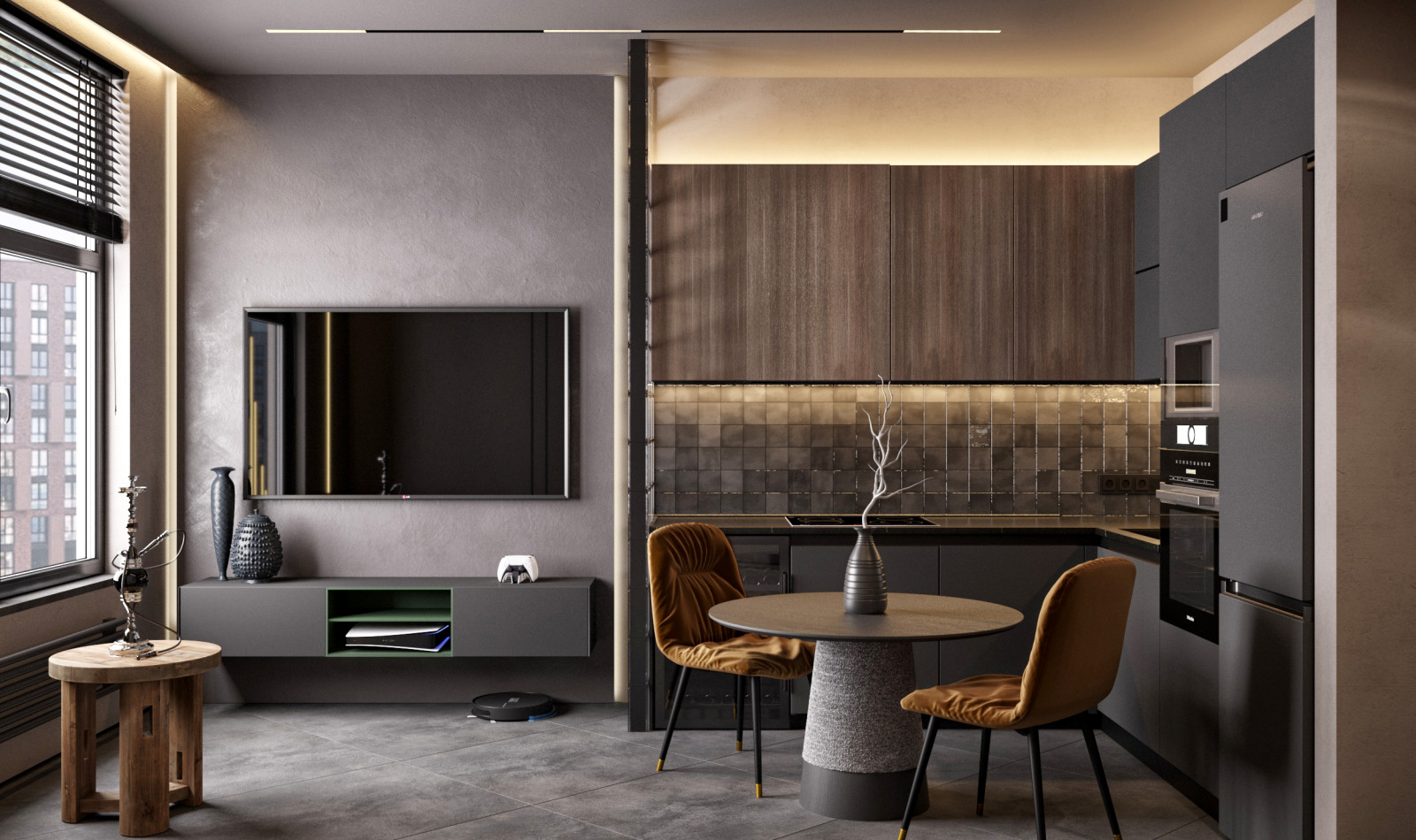 Проект однокомнатной квартиры 40 м²