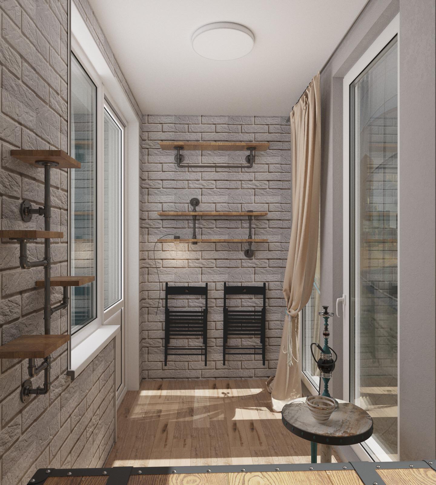 Квартира в стиле эклектики с элементами лофт