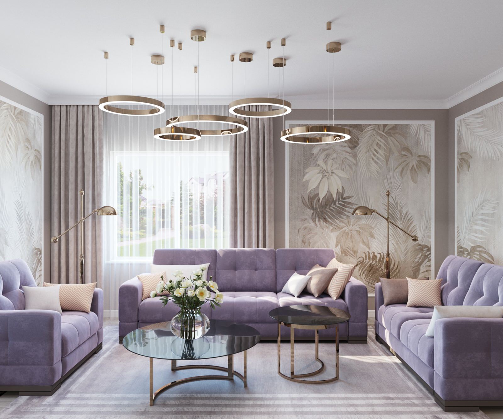 Обложка проекта: Дизайн интерьера гостиной в частном доме (г. Мурманск)