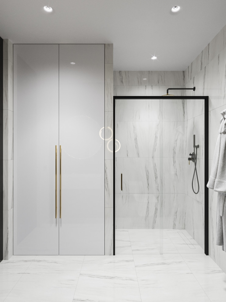 Яркий неоклассический интерьер