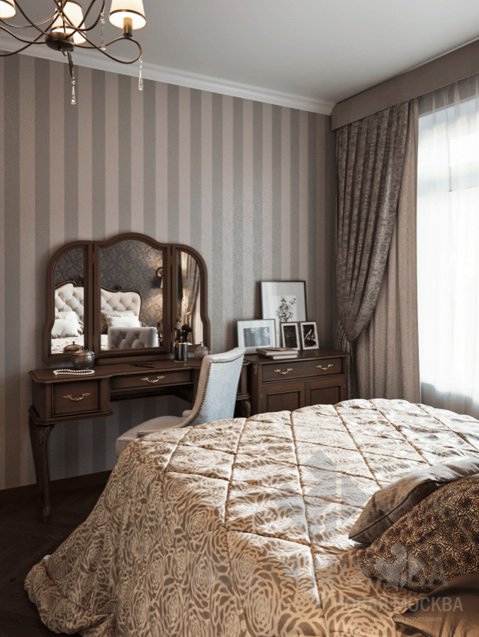 Дизай-проект однокомнатной квартиры 48 кв.м. в ЖК «Рассказово»