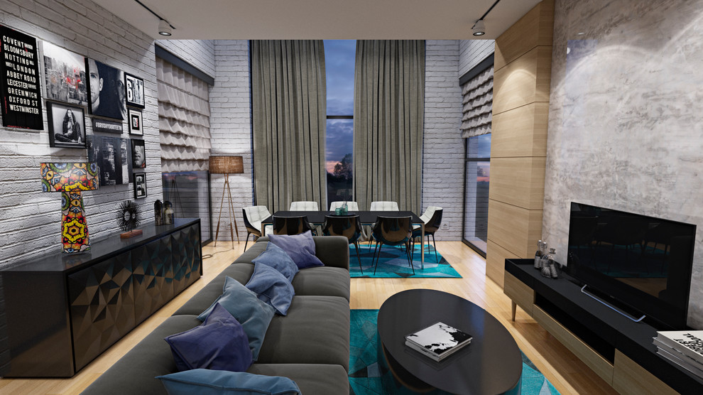 Дизайн интерьера гостиной в загородном доме