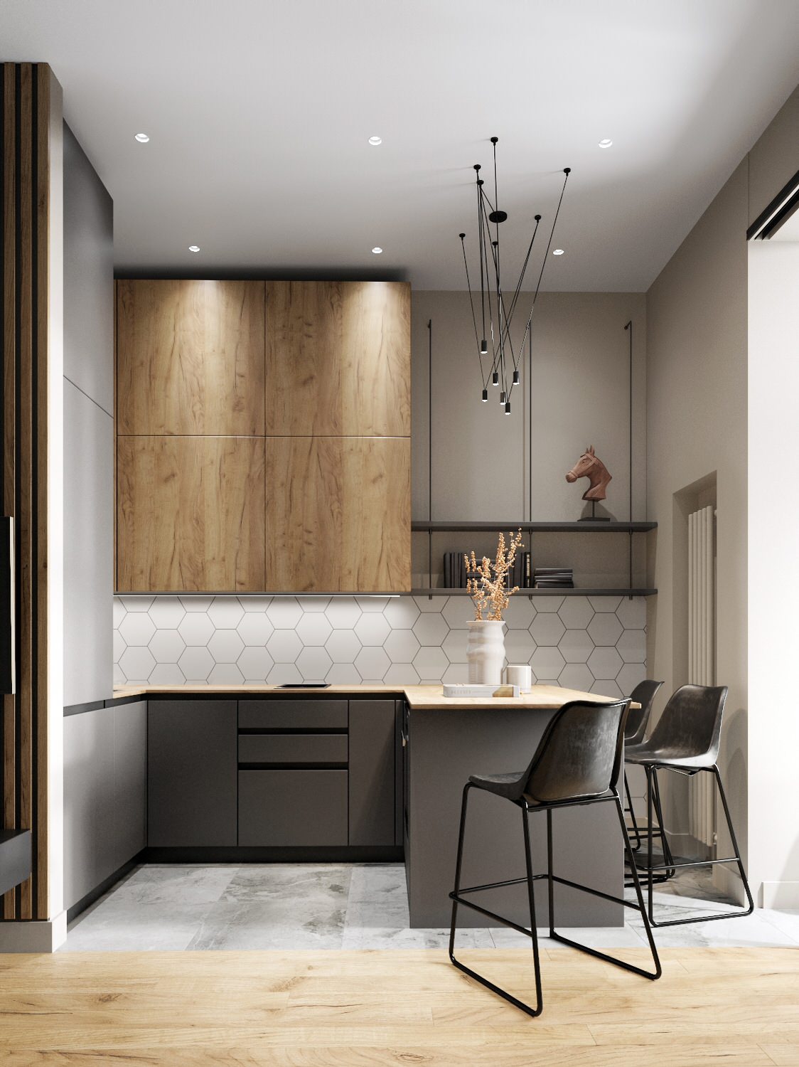 Обложка проекта: Стильная однушка с нордическим характером