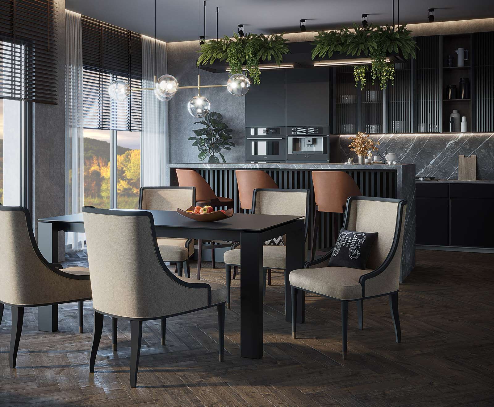 Обложка проекта: Подмосковье. Частное домовладение. Первый этаж.