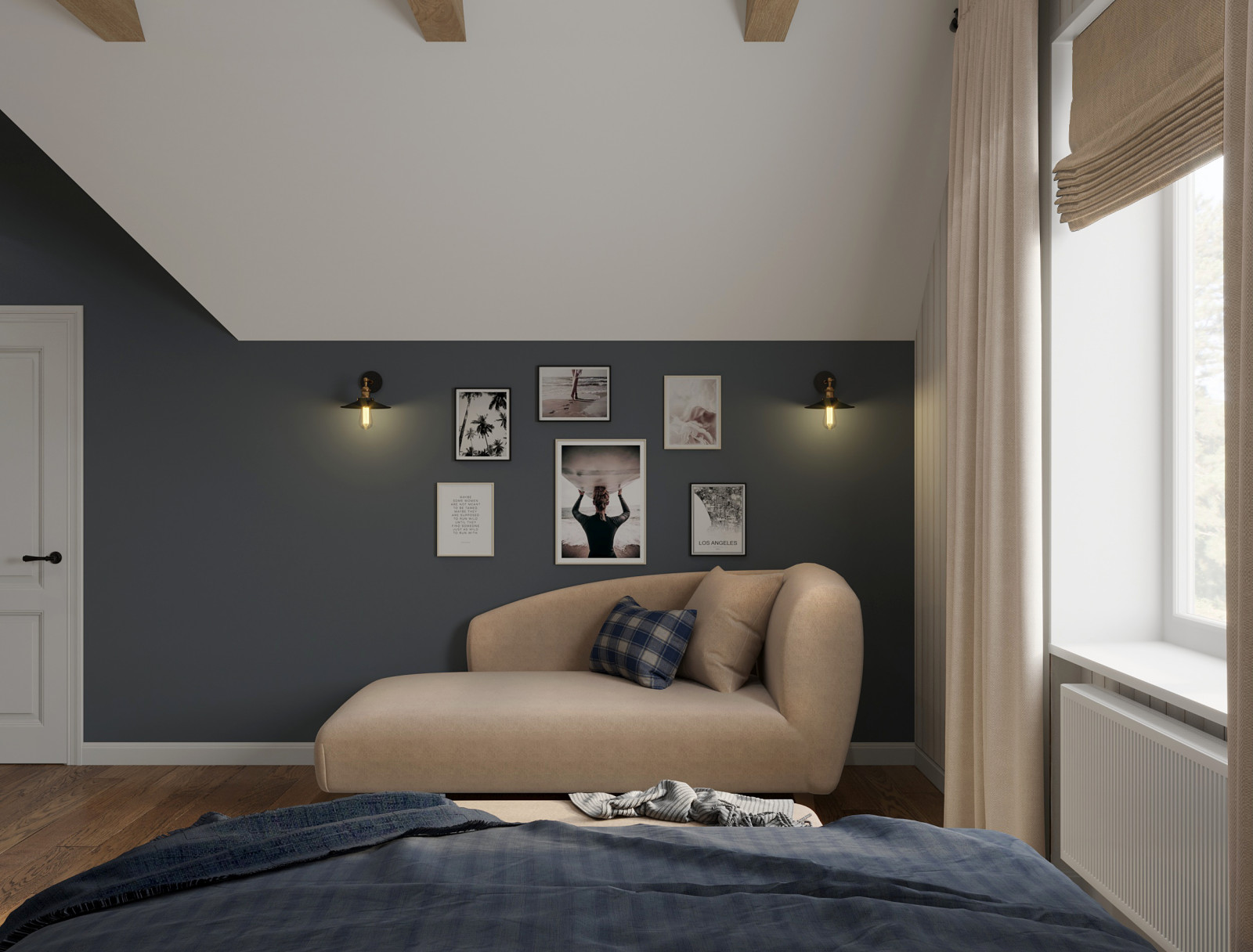 мастер-спальня. визуализация