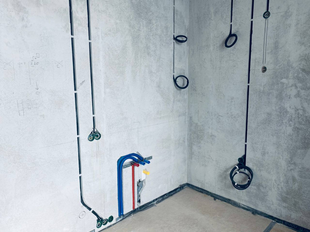 ЖК EVER электромонтаж в квартире студии 30m2