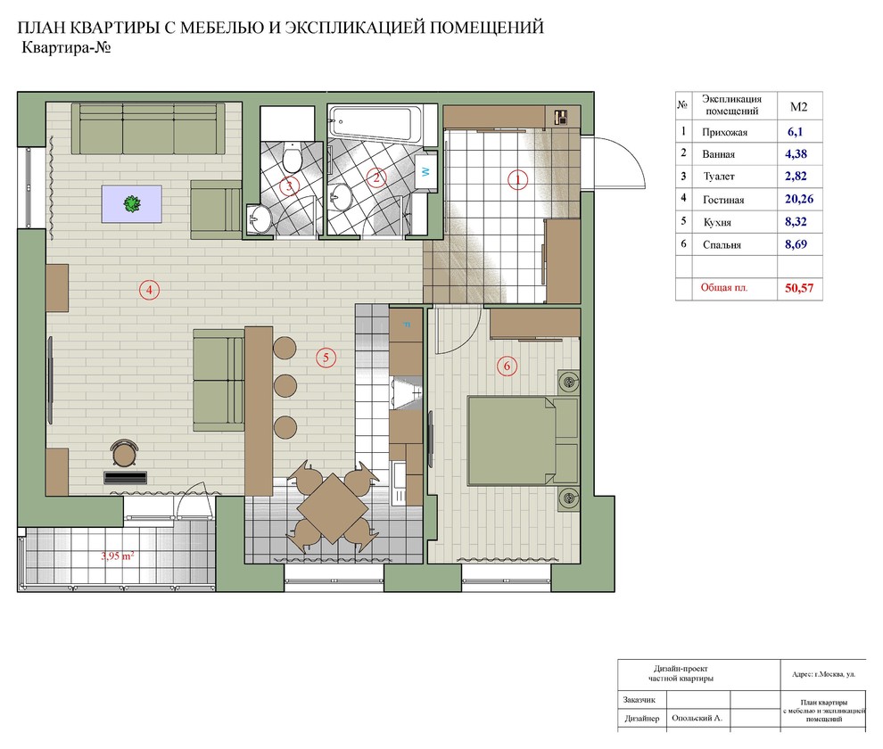 Квартира  в комплексе " Архимед"