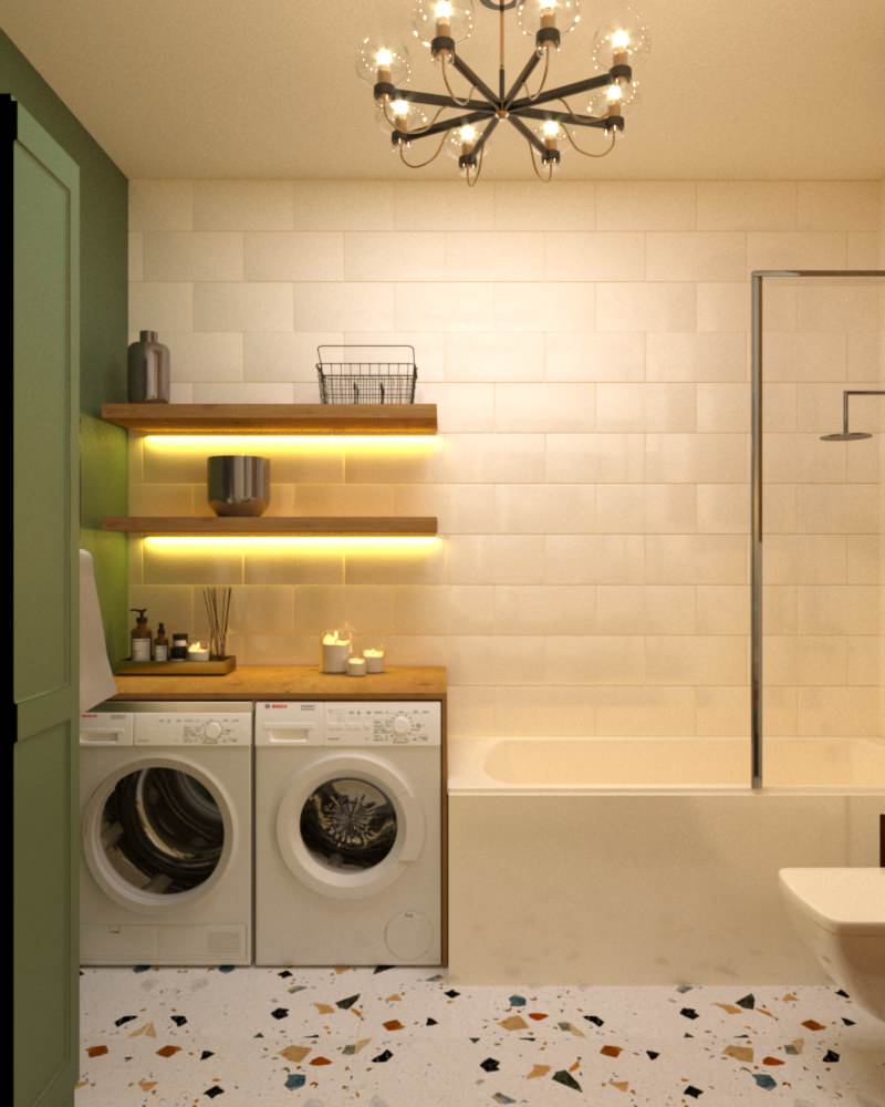 Яркая квартира для девушки ЖК Нагорный