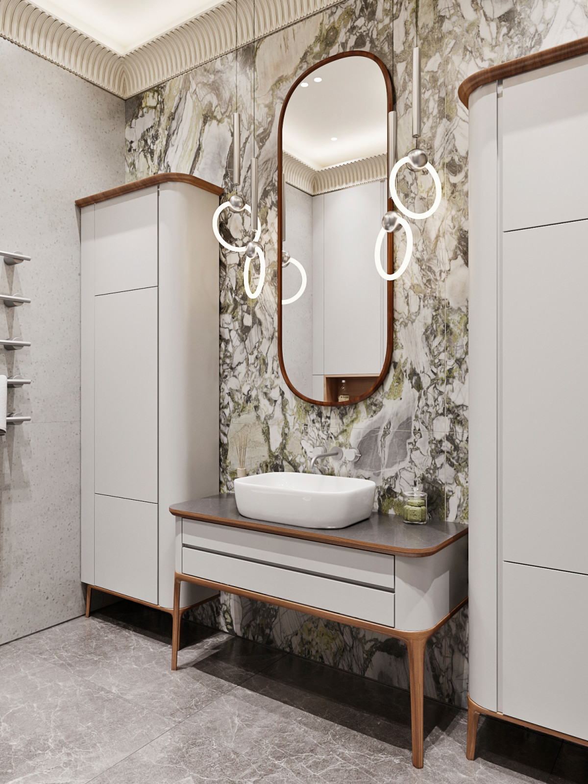 проект интерьера квартиры 150м2 Колков С.С., Камнев М.В. 2020г.