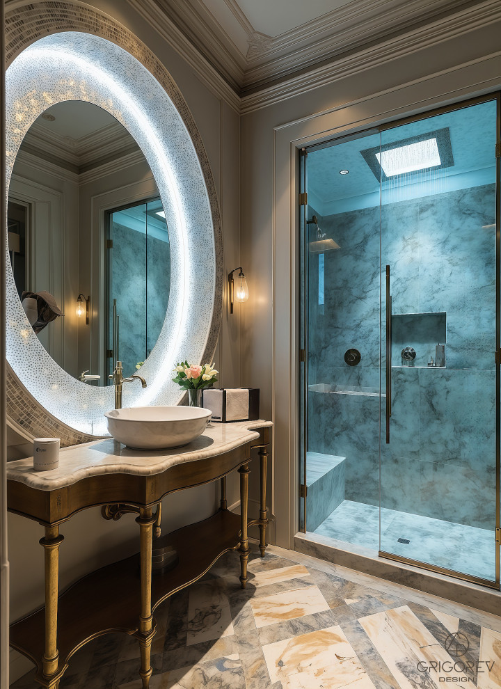 Обложка проекта: Фьюжн в ванной комнате