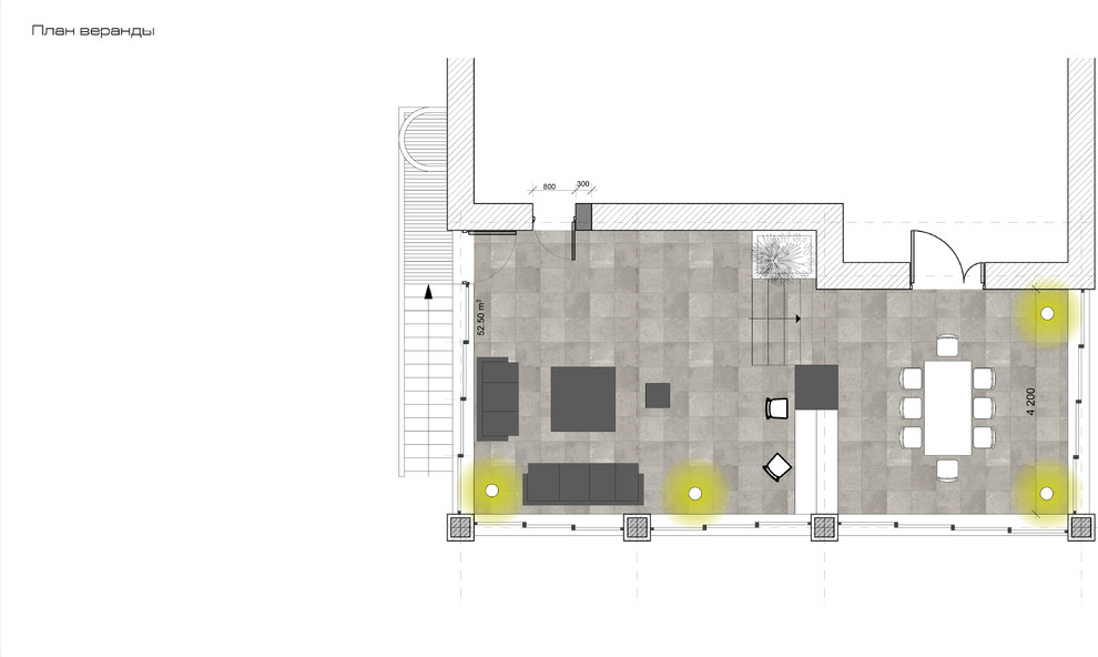 Дизайн проект веранды г. Москва