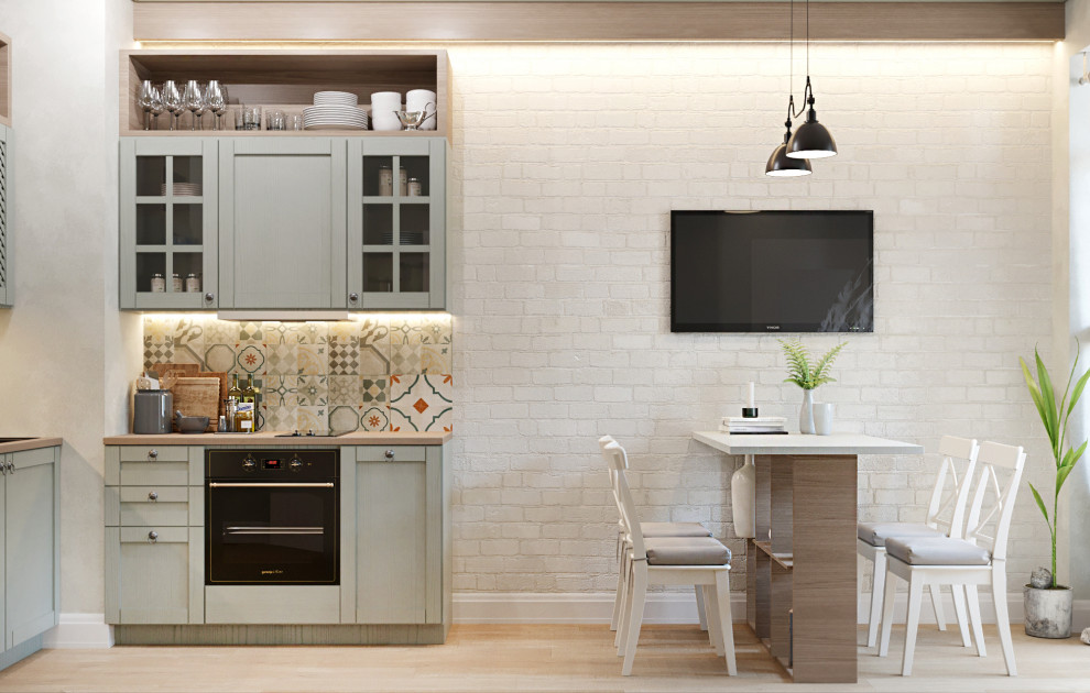 Дизайн проект квартиры общей площадью 56 кв.м в стиле "Прованс"