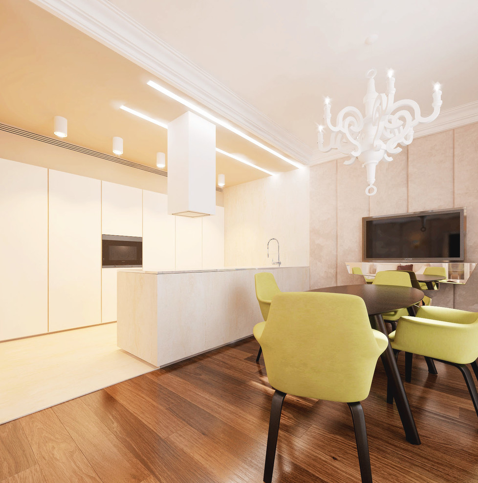 Обложка проекта: кухня-гостиная