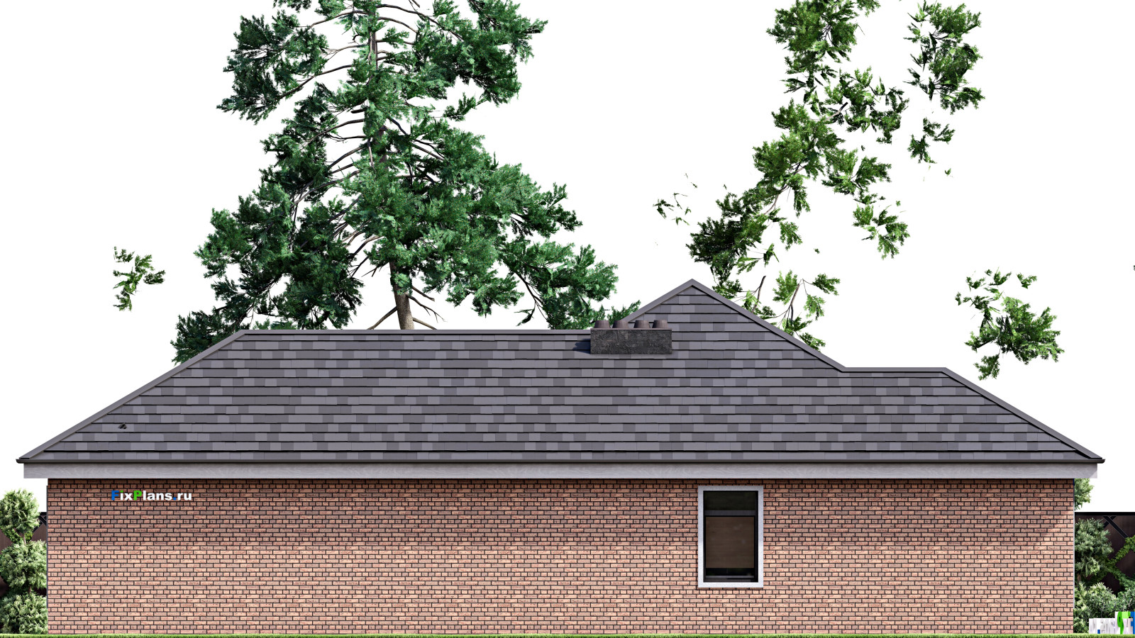 Проект одноэтажного дома 20х15м S182м2 F-16757