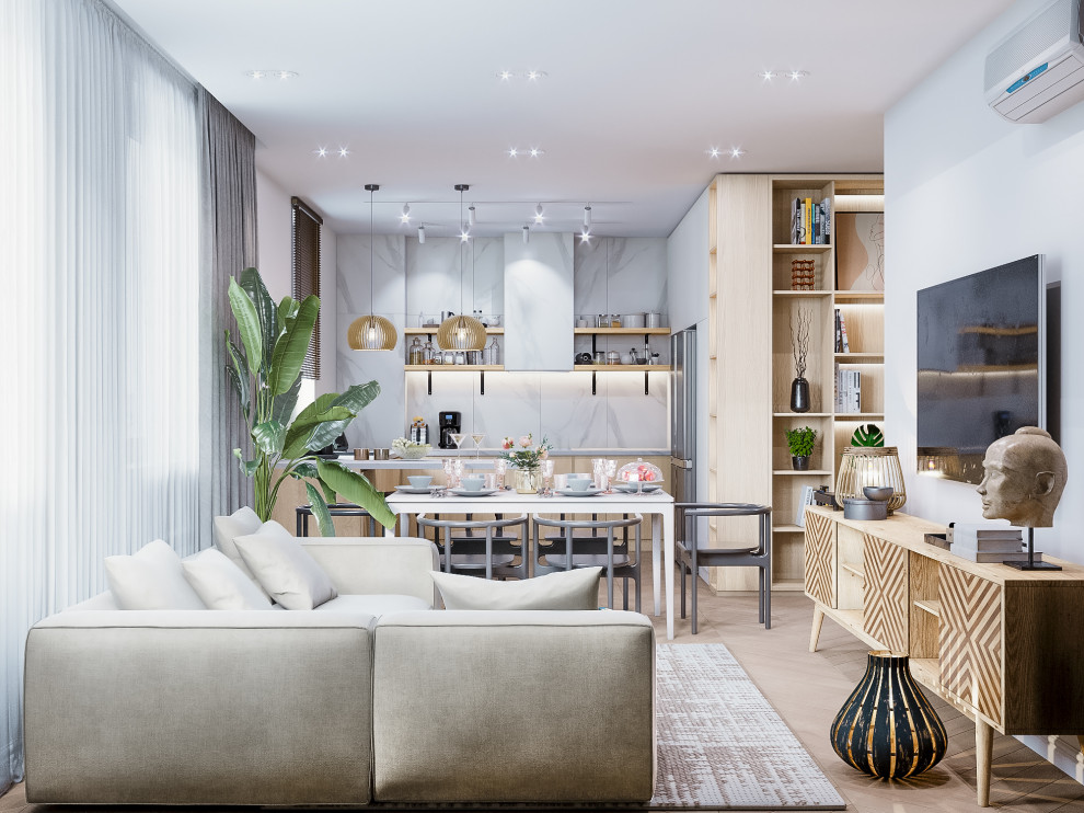 Светлая квартира в скандинавском стиле