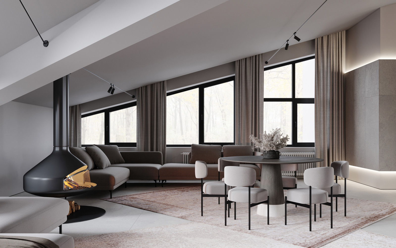 Каминная зона