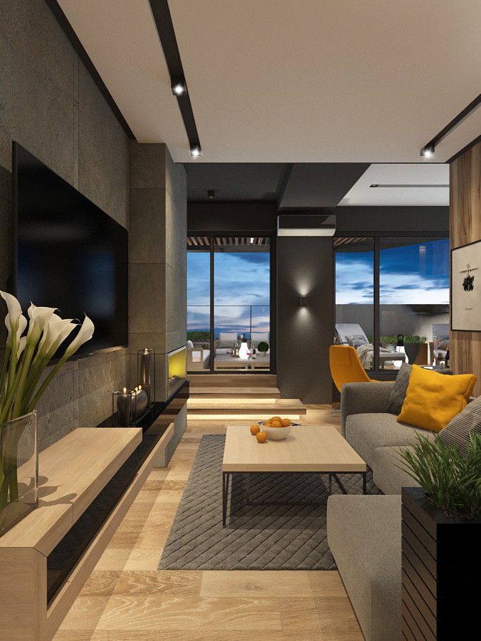 Дизайн интерьера пентхауса