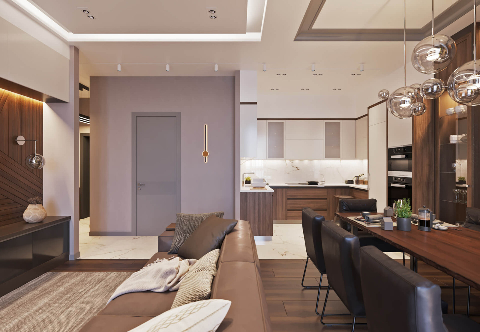 Дизайн интерьера квартиры. Walnut studio