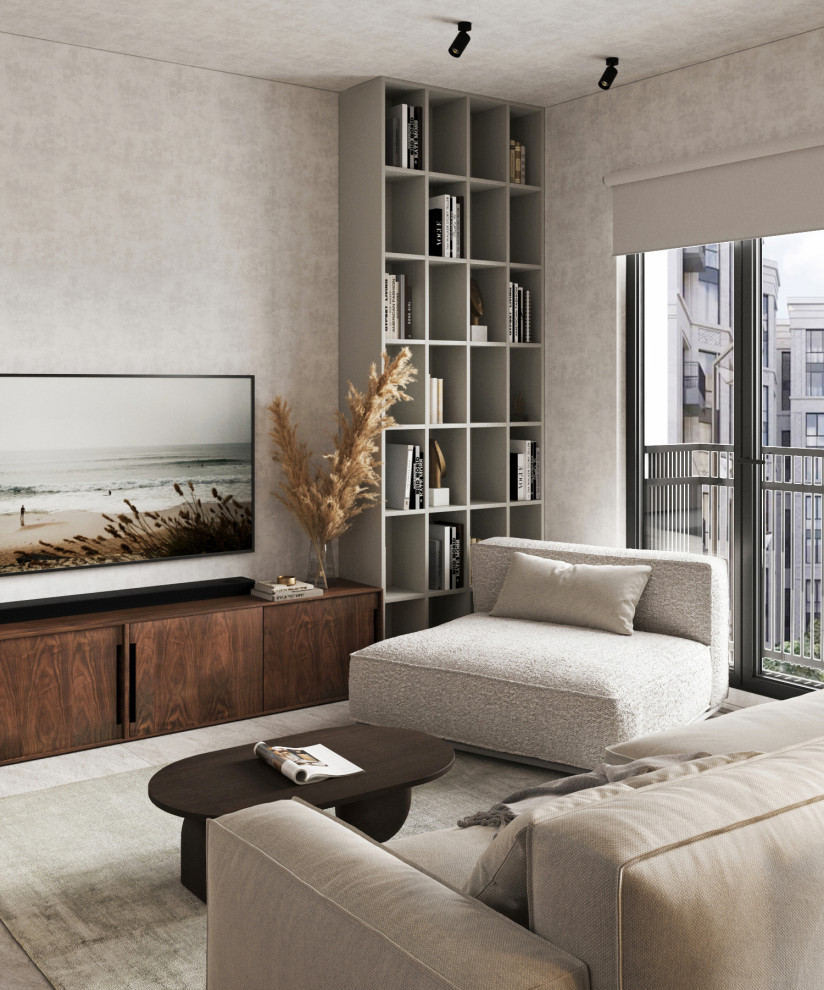 Брутальная квартира для семьи с ребенком