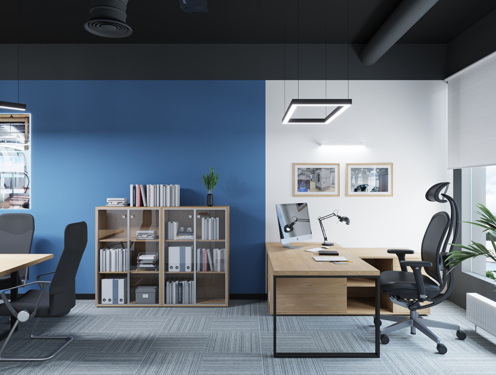 Интерьер офиса компании "ВЕЗА" в бизнес-центре Neboplaza в г. Екатеринбурге