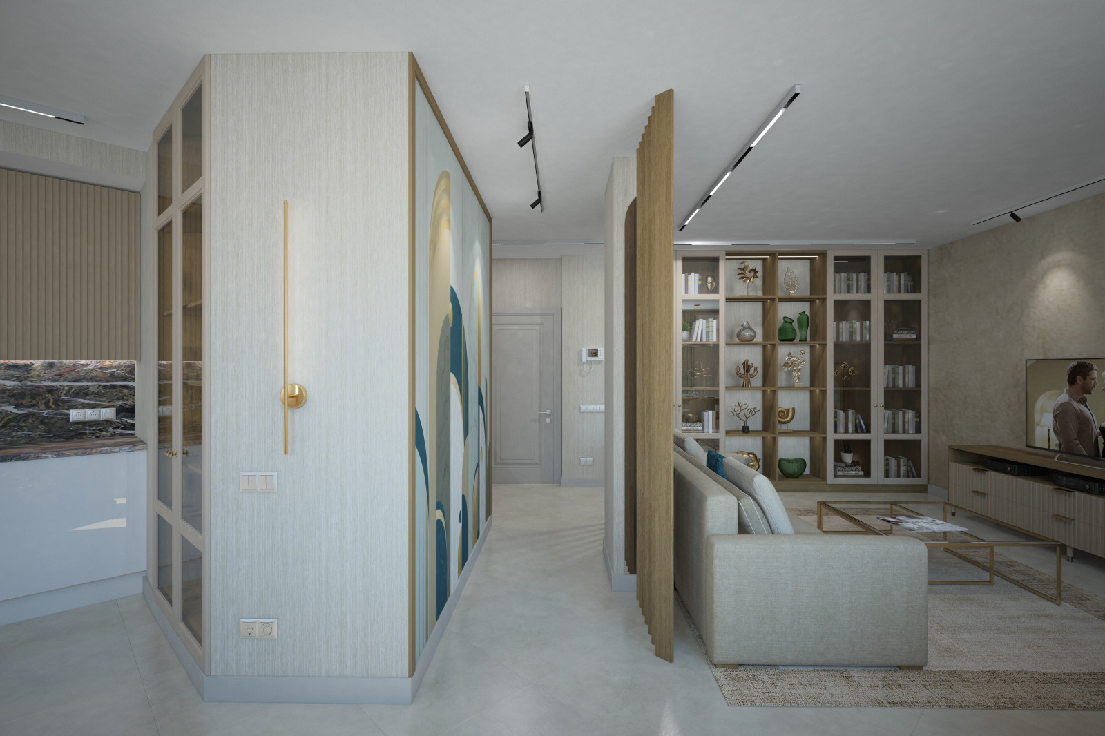 Квартира для молодоженов.Зал.