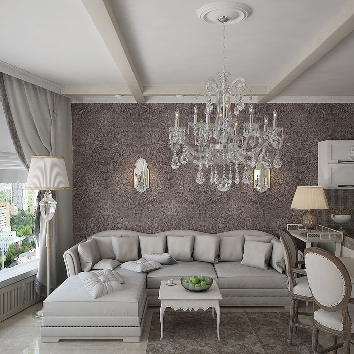 Квартира ЖК Аэробус, гостиная матери